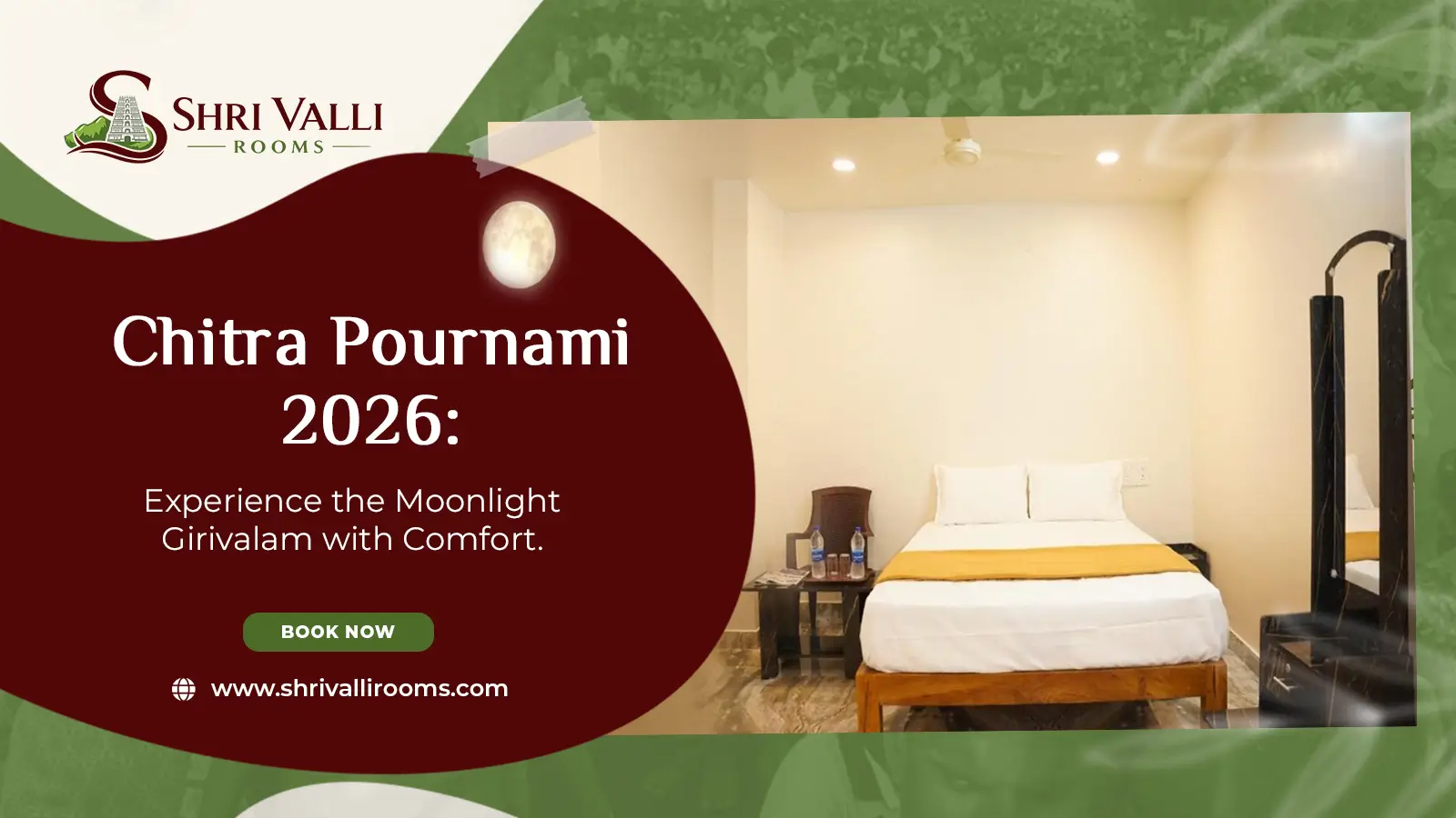 Where to Stay During Chitra Pournami: Comfort for Every Devotee at Shri Valli Rooms