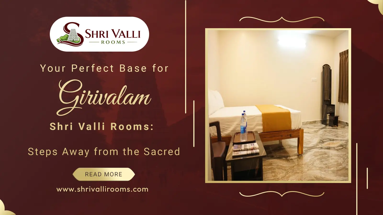 Top 5 Reasons to Choose Shri Valli Rooms for Your Stay Near Arunachaleswarar Temple