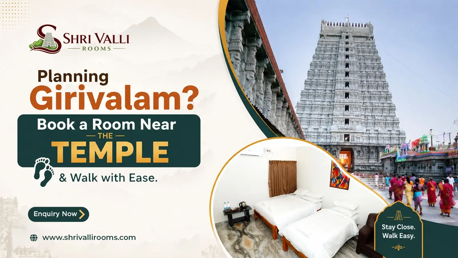 Planning Girivalam? Book a Room Near the Temple & Walk with Ease