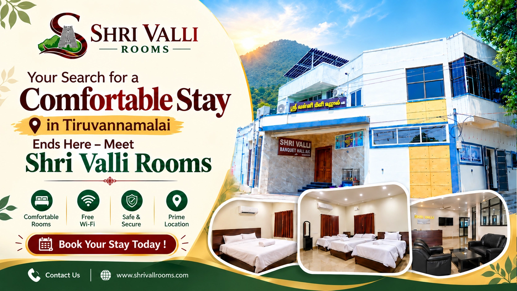 Where to Stay in Tiruvannamalai: Why Travellers Keep Choosing Shri Valli Rooms