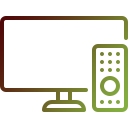 Flat-screen TV in rooms