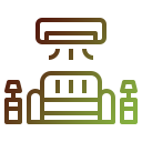 Air-conditioned rooms